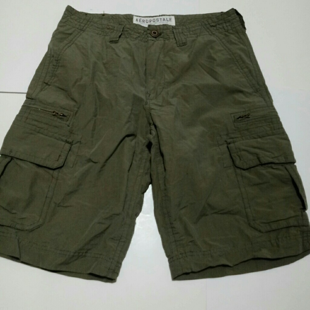 Aeropostale Army Green Cargo Shorts 29